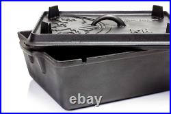 Petromax Cast Iron Stock Pot Dutch Oven Loaf Tin With Griddle Lid Grill Pan