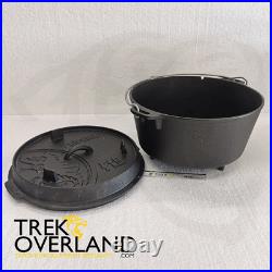 Petromax Dutch Oven / Potje Pot Cast Iron Camping Cooking Pot 8-14 People ft9