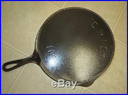 Pre Griswold ERIE No. 10 Cast Iron Skillet with HR