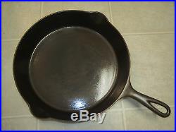 Pre Griswold ERIE No. 10 Cast Iron Skillet with HR