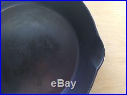 Pre Griswold Erie # 10 Cast Iron Deep Skillet With Heat Ring