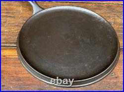 Pre Griswold Erie #7 Cast Iron Griddle