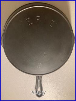 Pre Griswold Erie #8 Cast Iron Skillet with Anchor Maker's Mark