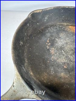 Pre Griswold Erie #9 Second Series Cast Iron Skillet