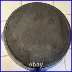 Pre Griswold Erie Series #9 Cast Iron Skillet Sits Flat Nice