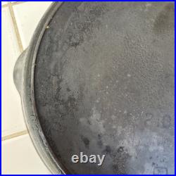 Pre Griswold Erie Series #9 Cast Iron Skillet Sits Flat Nice