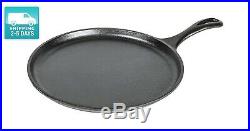 Pre Seasoned Cast Iron 10.5 Comal Griddle Skillet Tortilla Grill Pizza Panca NEW