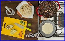 Pre Seasoned Cast Iron 10.5 Comal Griddle Skillet Tortilla Grill Pizza Panca NEW