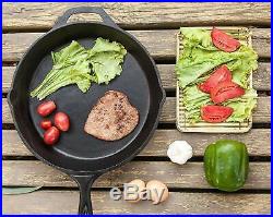 Pre-Seasoned Cast Iron Skillet 3 Pack Set Stove Oven Fry Pans Pots Cookware Pan