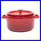 Pre-Seasoned Enameled Cast Iron Dutch Oven with Lid and Handle 5.2 Quart Heavy