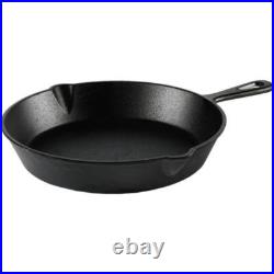 Pre-Seasoned Heavy Duty Cast Iron Nonstick Skillet Camping Kitchen Cooking Pan