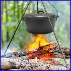 Pre-seasoned 9 Quart 12 Inch Cast Iron Dutch Oven with Dome Lid