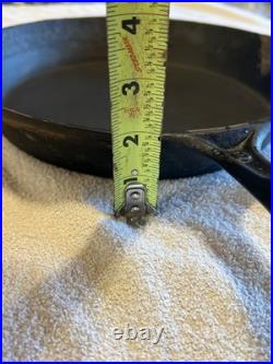 Primitive 1800's Rare WOOD BISHOP & CO. Cast Iron Skillet #8 Thin Wall Gate Mark