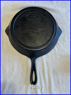 Primitive 1800's Rare WOOD BISHOP & CO. Cast Iron Skillet #8 Thin Wall Gate Mark