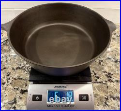 Pristine Lodge Cast Iron Chicken Fryer #8 + Lid, 3 Notch Ring, 10.25, 1945-55