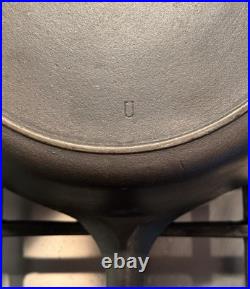 Pristine Lodge Cast Iron Chicken Fryer #8 + Lid, 3 Notch Ring, 10.25, 1945-55