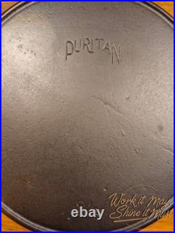 Puritan #8 1/2 Vintage Restored Cast Iron Chicken Fryer Skillet