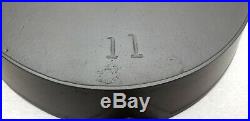 RARE #11 SIDNEY Script BIG Logo Cast Iron Skillet Erie Ghost HTF