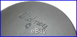 RARE #11 SIDNEY Script BIG Logo Cast Iron Skillet Erie Ghost HTF