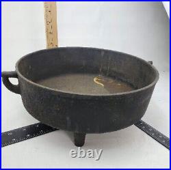 RARE! 1800's SAVERY & CO 2 1/2 CAST IRON CAULDRON? GATE MARK? KETTLE POT 3 LEGS