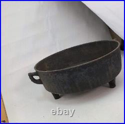 RARE! 1800's SAVERY & CO 2 1/2 CAST IRON CAULDRON? GATE MARK? KETTLE POT 3 LEGS