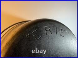 RARE 1890s Plated ERIE Griswold cast iron dutch oven #8 833 with lid #8 837