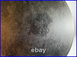 RARE 1890s Plated ERIE Griswold cast iron dutch oven #8 833 with lid #8 837