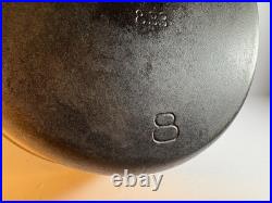 RARE 1890s Plated ERIE Griswold cast iron dutch oven #8 833 with lid #8 837