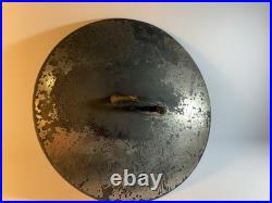 RARE 1890s Plated ERIE Griswold cast iron dutch oven #8 833 with lid #8 837