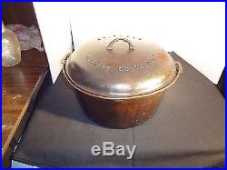 RARE 1920 GRISWOLD #12 TITE-TOP COVERED DUTCH OVEN
