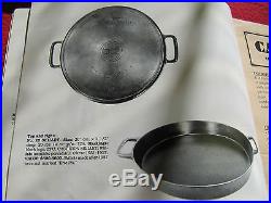 RARE 1930'S GRISWOLD 20 CAST IRON HOTEL SKILLET # 728 COOKWARE