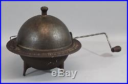 RARE 19thC Antique Cast Iron 1859 Patented Cannonball EMPIRE Coffee Roaster