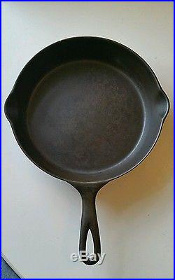 Rare Antique Griswold Erie Spider Logo Cast Iron Skillet Pan Very Nice