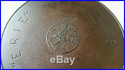 Rare Antique Griswold Erie Spider Logo Cast Iron Skillet Pan Very Nice