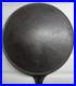RARE Favorite Piqua Ware Ohio Miami Diamond #7 Cast Iron Skillet Pan FLAT