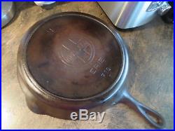 RARE GRISWOLD CAST IRON Skillet SHIPPING INCLUDED Frying Pan # 9 LRG SLANT LOGO