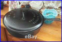 RARE Griswold Cast Iron Chicken Fryer Pan 9 LBL 778 LowDome Lid 469 Deep Skillet