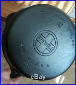 RARE Griswold Cast Iron Chicken Fryer Pan 9 LBL 778 LowDome Lid 469 Deep Skillet