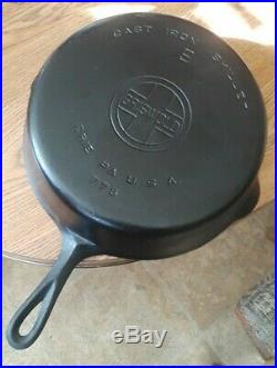 RARE Griswold Cast Iron Chicken Fryer Pan 9 LBL 778 LowDome Lid 469 Deep Skillet