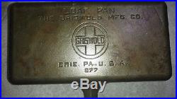 RARE- Griswold Cast Iron Loaf Pan part # 877