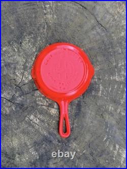 RARE Griswold No. 0 Red Enameled Skillet RARE Griswold No. 0 Red Enameled Skillet