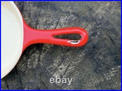 RARE Griswold No. 0 Red Enameled Skillet