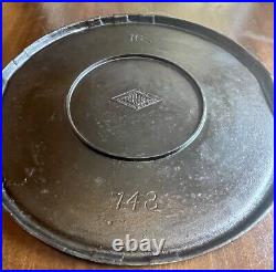 RARE! GriswoldDIAMOND LOGO1905-1906743#16 Cast Iron GriddleOnly Made 1 Yr