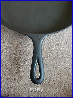 RARE Hanks #12 Cast Iron Skillet