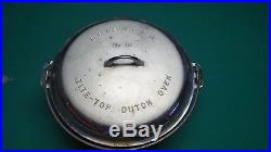 RARE Huge Griswold No. 12 Cast Iron Dutch Oven, Fully Marked, Plated