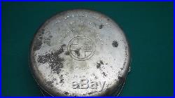 RARE Huge Griswold No. 12 Cast Iron Dutch Oven, Fully Marked, Plated