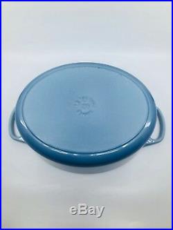 RARE LE CREUSET 5 Quarts OVAL Dutch Oven COASTAL BLUE NEW witho BOX