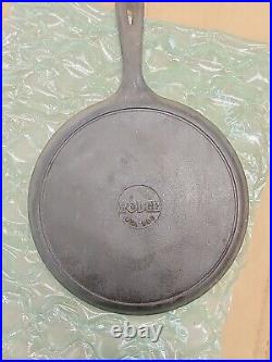 RARE LODGE 10.5 inch Round Cast Iron Griddle RECESSED- I LOVE YOU 90G