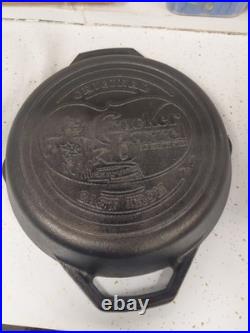 RARE Lodge 10 In Dual Handle Cast Iron Skillet L10SKL CB Cracker Barrel NICE