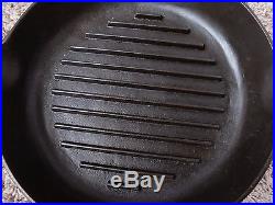 RARE Martin Stove And Range Perfection #8 Cast Iron Broiler Skillet Florence